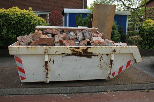 Professional team conducting office clearance