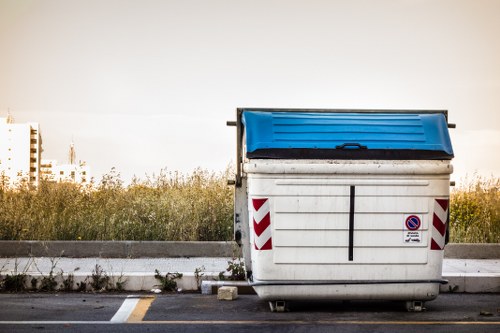 Waste sorting process in Greenwich recycling center