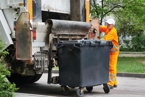 Professional skip delivery at a business site